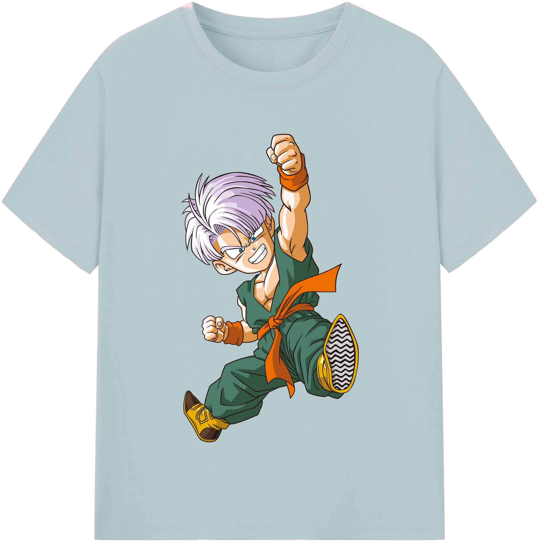 （画像用） ドラゴンボール トランクス（Torankusu）DRAGON BALL Trunks 綿100％半袖Tシャツ（フロントプリント）